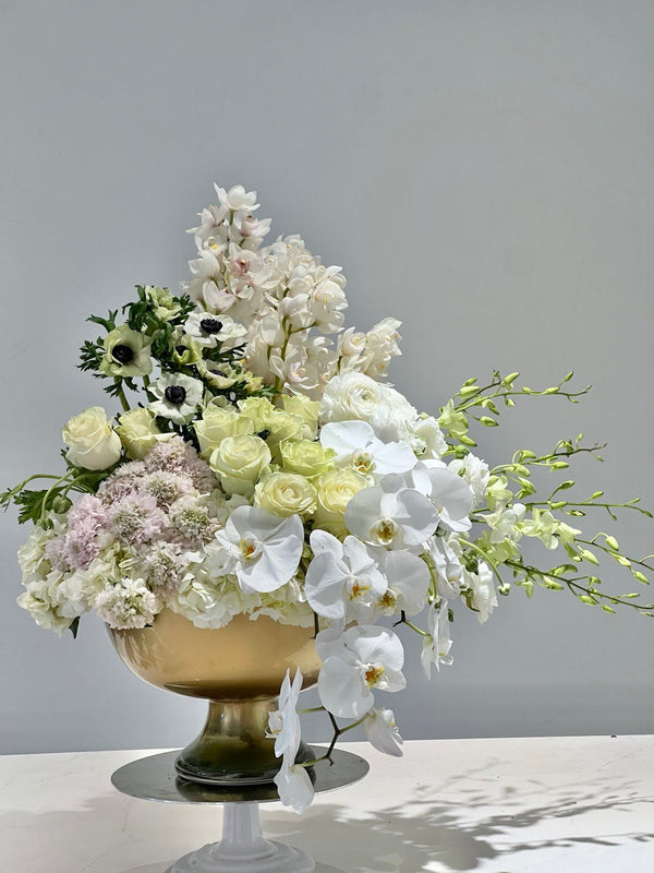 Luxury White Arrangement (23-140) - Yonge Florist